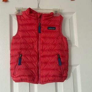 Patagonia 3t down sweater vest coral